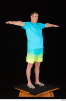  Spencer blue t shirt blue yellow shorts dressed slides standing t poses whole body 0008.jpg